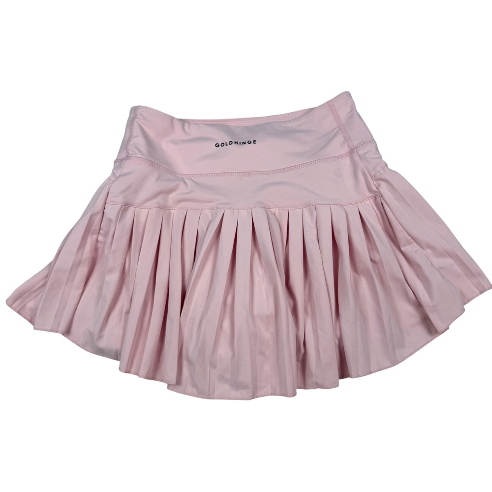 Goldhinge Pink Pleated Tennis Skort Womens Small Athletic Golf Pickleball Skirt